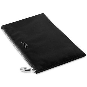 Authentic GUCCI Bamboo Logo Black Velvet Pouch Aesthetic Purse Cosmetic Bag NEW!